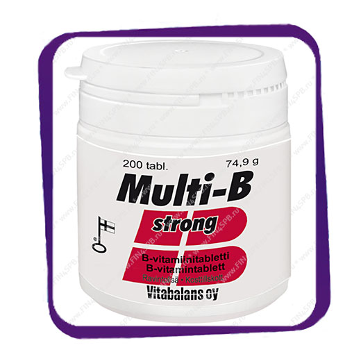 фото: Multi-B Strong Vitabalans (Мульти-Б Стронг Витамины) таблетки - 200 шт