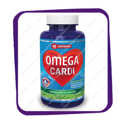 фото: Bioteekin Omega Cardi (Омега-3 + комплекс витаминов для сердца) капсулы - 60 шт