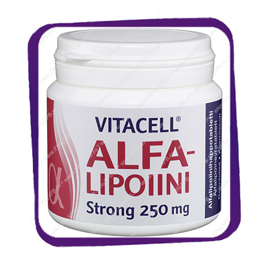 фото: Vitacell Alfalipoiini Strong 250 mg (Альфа-липоевая кислота) таблетки - 120 шт