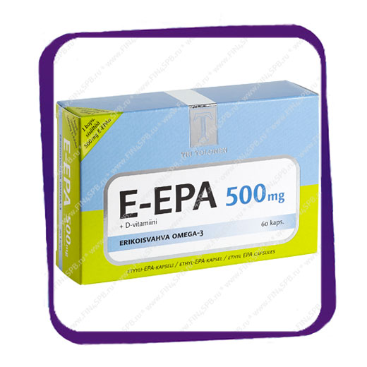 фото: Tri Tolonen E-EPA +D 500 mg (Три Толонен E-EPA +D 500 мг) капсулы - 60 шт