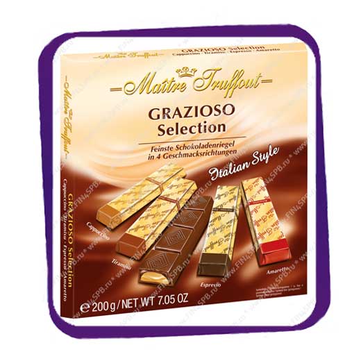 фото: Maitre Truffout - Grazioso Selection - Italian Style 200g - шоколадные пальчики
