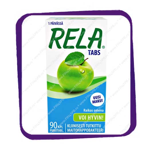 фото: Rela Tabs Raikas Omena – таблетки  с лактобактериями, яблоко - 90 шт.