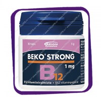 Beko Strong B12 1 mg (Беко Стронг B12 1 мг) таблетки - 30 шт