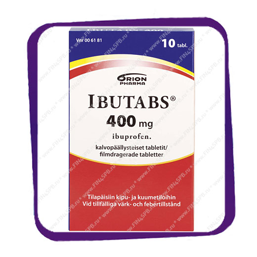 фото: Ibutabs 400 Mg (Ибутабс 400 Мг) таблетки - 10 шт.