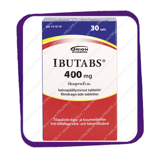 фото: Ibutabs 400 Mg (Ибутабс 400 Мг) таблетки - 30 шт.