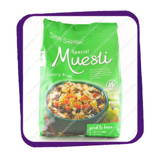 фото: Simply Sumptuous - Special Muesli - Luxury Fruit - 750g