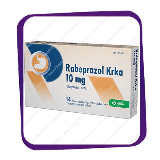 фото: Rabeprazol Krka 10 Mg (Рабепразол Крка 10 Мг) таблетки - 14 шт