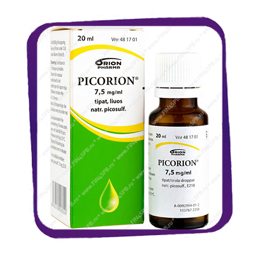фото: Picorion 7,5 mg/ml (Пикорион 7,5 Мг/мл) капли - 20 мл
