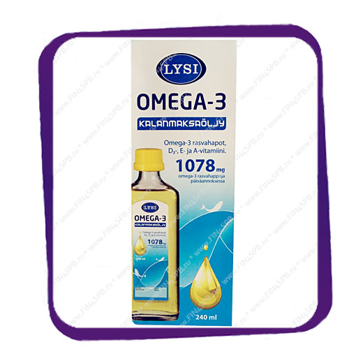 фото: Lysi Omega-3 1078 mg (Лиси Омега 3 1078 мг) рыбий жир - 240 мл