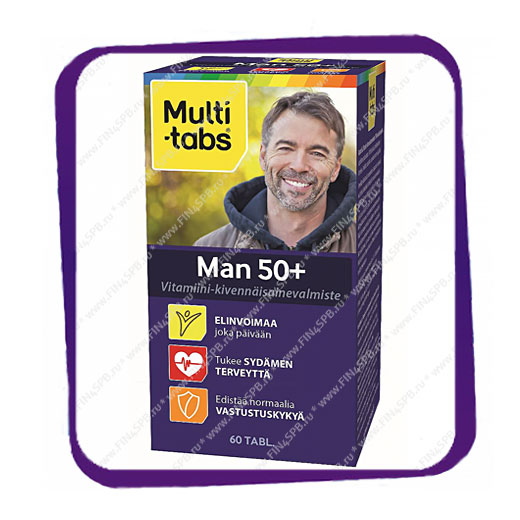фото: Multi-Tabs Man 50+ (Мульти-табс Мен 50+) таблетки - 60 шт