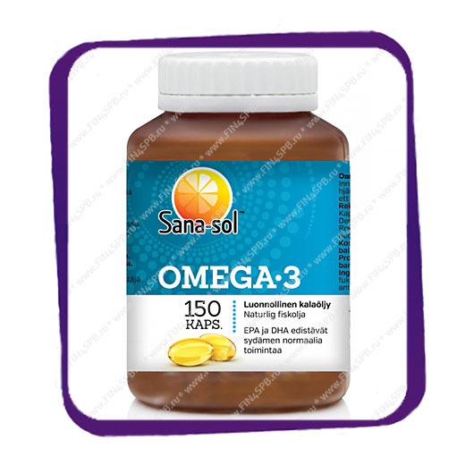 фото: Sana-Sol Omega-3 (Сана-Сол Омега-3) капсулы - 150 шт