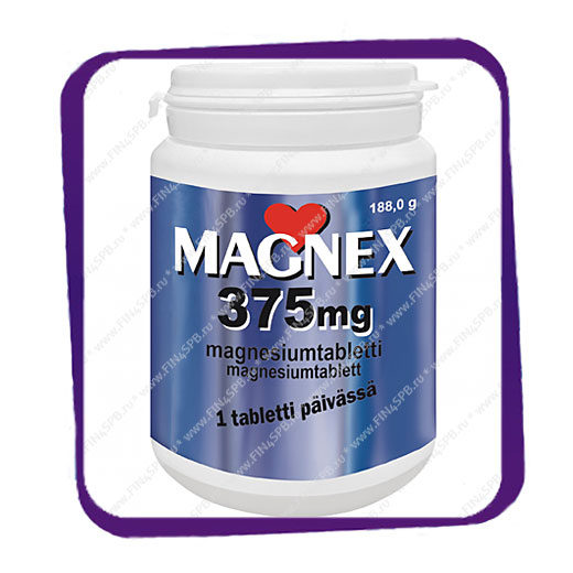 фото: Magnex 375 mg (Магнекс 375 мг) таблетки - 180 шт