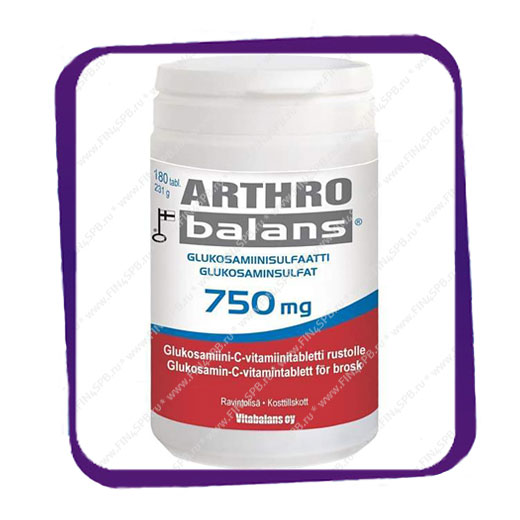 фото: Arthro Balans 750 mg (Артро Баланс 750 мг) таблетки - 180 шт