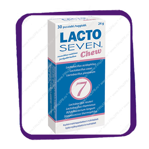 фото: Lacto Seven Chew (Лакто Севен Чу) жевательные таблетки - 30 шт