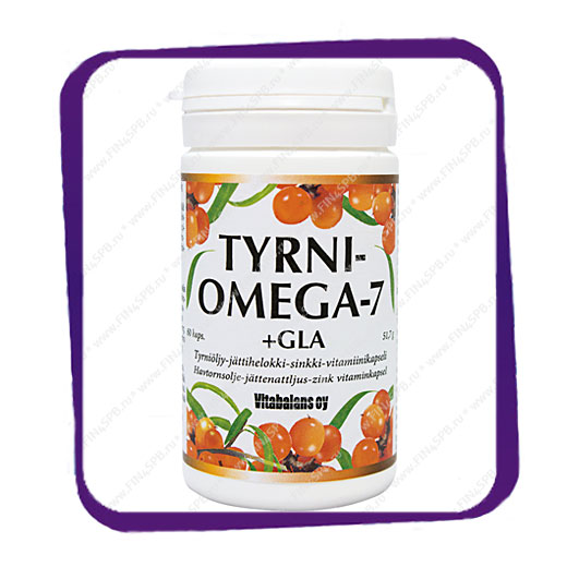 фото: Tyrni Omega-7 +GLA (Омега-7 с облепихой +ГЛК) капсулы - 60 шт