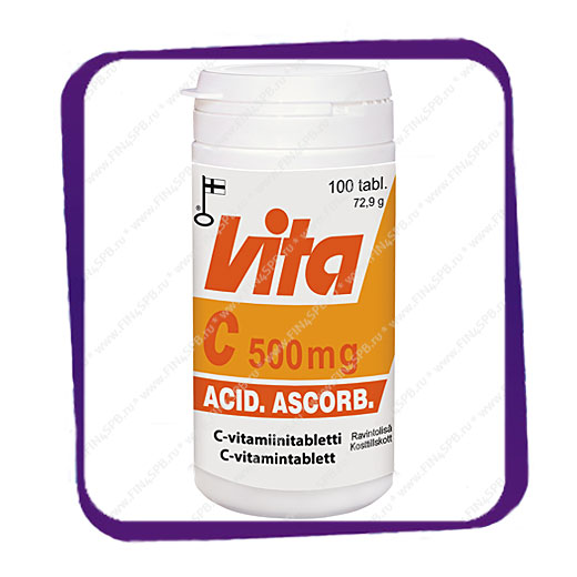 фото: Vita C 500 mg Vitabalans (Вита С 500 мг) таблетки - 100 шт