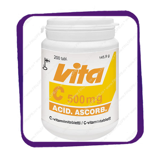фото: Вита С 500 мг (Vita C 500 mg Vitabalans) таблетки - 200 шт