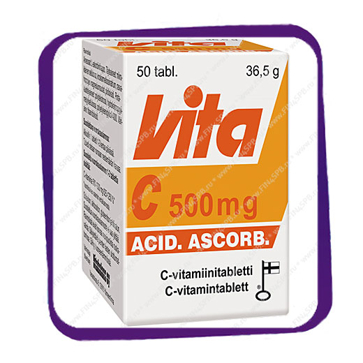фото: Vita C 500 mg Vitabalans (водорастворимый витамин) таблетки - 50 шт
