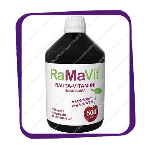 фото: RaMaVit Rauta-Vitamiini Mikstuura (РаМаВит Микстура) напиток - 500 мл