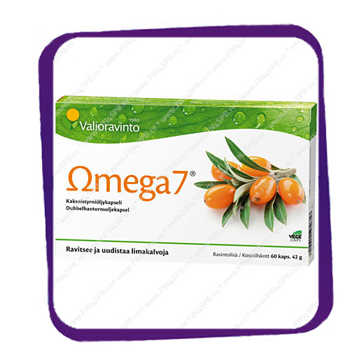 фото: Valioravinto Omega 7 (Витамины Облепиха Омега 7) капсулы - 60 шт