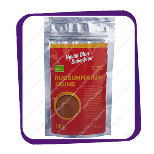 фото: Hyvan Olon Superfood Ruusunmarjajauhe (шиповник) порошок - 100 гр