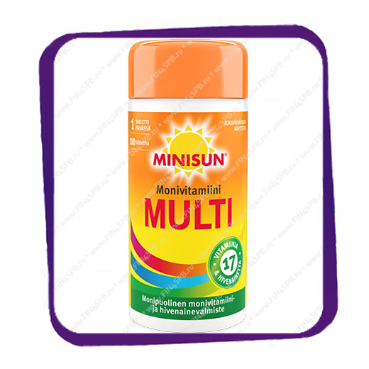 фото: Minisun Monivitamiini Multi (Поливитамины Минисан Мульти) таблетки - 100 шт