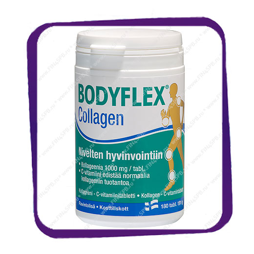 фото: Bodyflex Collagen Nivelten Hyvinvointiin (Коллаген 1000 мг Бодифлекс) таблетки - 180 шт
