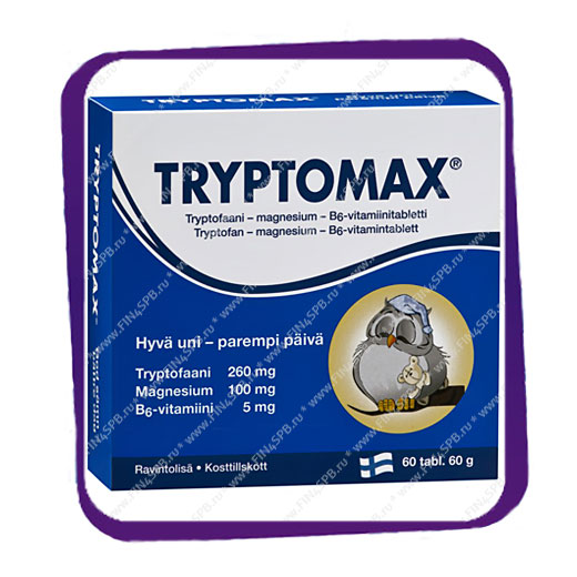фото: Tryptomax (Триптомакс - при нарушении сна) таблетки - 60 шт