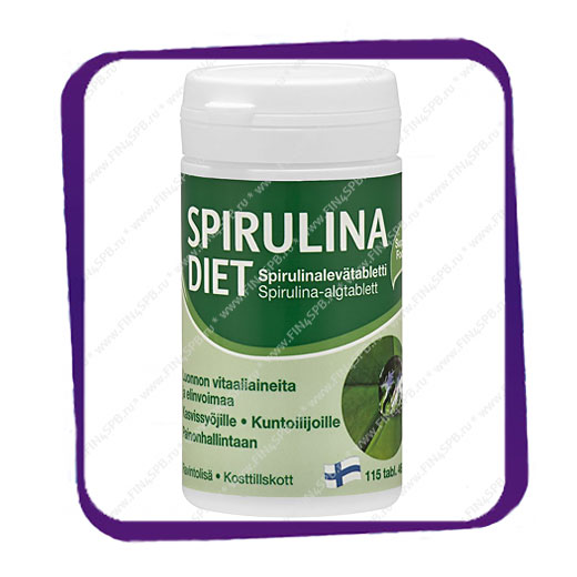 фото: Spirulina Diet (Микроводоросли Спирулина) таблетки - 115 шт