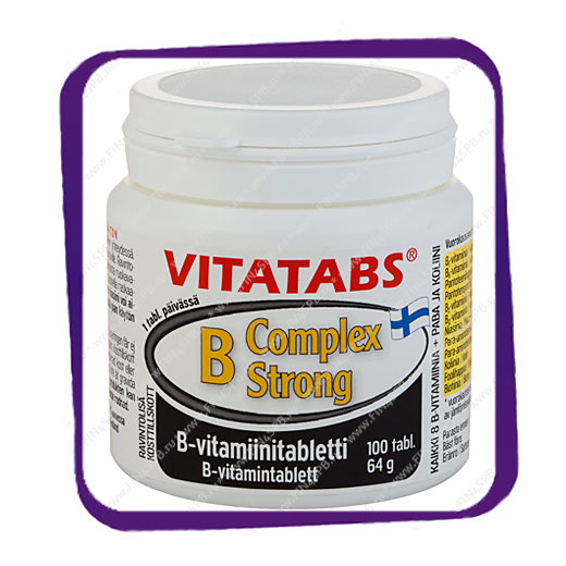 фото: Vitatabs B-Complex Strong (Витатабс B-Комплекс Стронг) таблетки - 100 шт