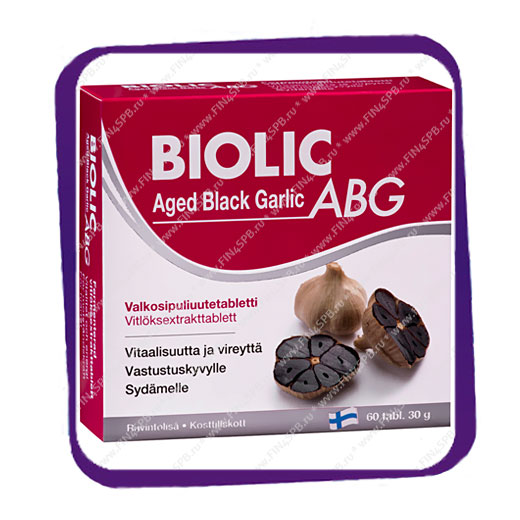 фото: Biolic Aged Black Garlic ABG (Экстракт черного чеснока) таблетки - 60 шт