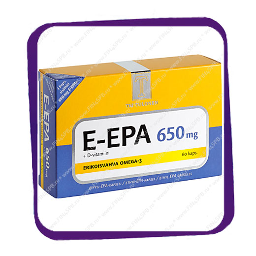 фото: Tri Tolonen E-EPA +D 650 mg (Три Толонен E-EPA +D 650 мг) капсулы - 60 шт