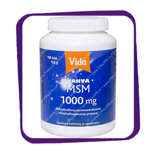 фото: Vida MSM 1000 mg (для волос и ногтей и суставов) таблетки - 100 шт