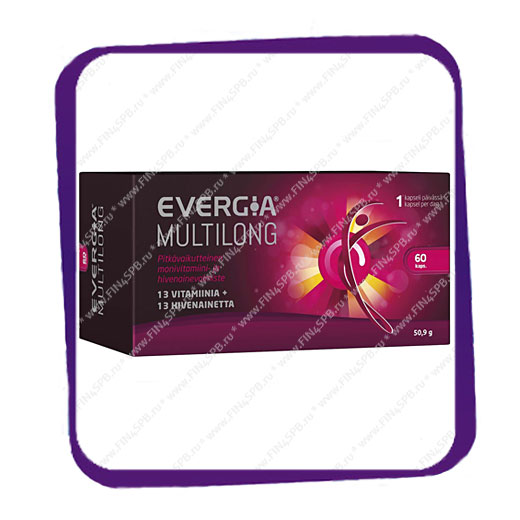 фото: Evergia Multilong (комплекс поливитаминов) капсулы - 60 шт