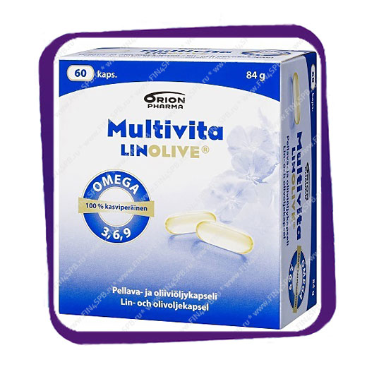 фото: Multivita Linolive Orion Pharma (Омега 3,6,9 жирные кислоты) капсулы - 60 шт