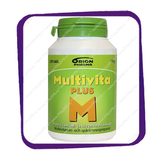 фото: Multivita Plus M (Мультивита плюс М - комплекс витаминов для пожилых) таблетки - 200 шт