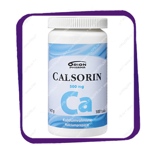 фото: Calsorin 500 mg (Кальций Калсорин 500 мг) таблетки - 100 шт