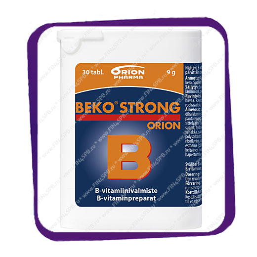 фото: Beko Strong Orion B (Беко Стронг Орон Б - Комплекс витаминов группы B) таблетки - 30 шт