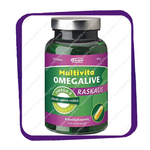 фото: Multivita Omegalive Raskaus Omega-3 (для беременных) капсулы - 100 шт