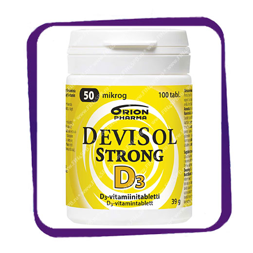 фото: Devisol Strong D3 50 Mikrog (Девисол Стронг Д3 50 мкг) таблетки - 100 шт