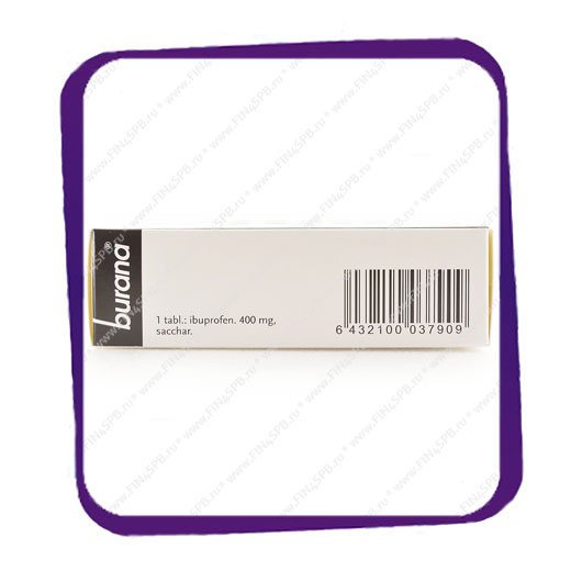 фото: Burana 400mg (Бурана 400 мг.) - таблетки - 30 шт.