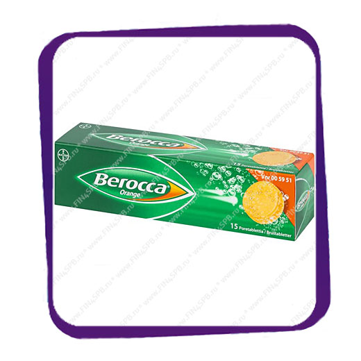 фото: Berocca Orange (Берокка Оранж) шипучие таблетки - 15 шт