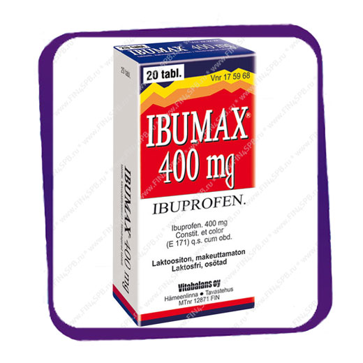 фото: Ibumax 400 Mg (Ибумакс 400 мг) таблетки - 20 шт