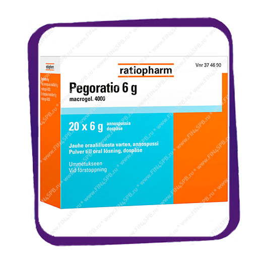 фото: Ratiopharm Pegoratio 6 G (для лечения запоров) саше - 20 шт