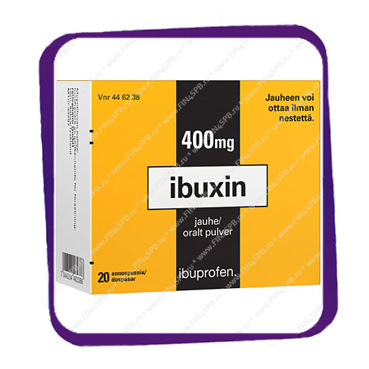 фото: Ibuxin 400 mg (Ибуксин 400 мг - обезболивающий и жаропонижающий препарат) саше - 20 шт
