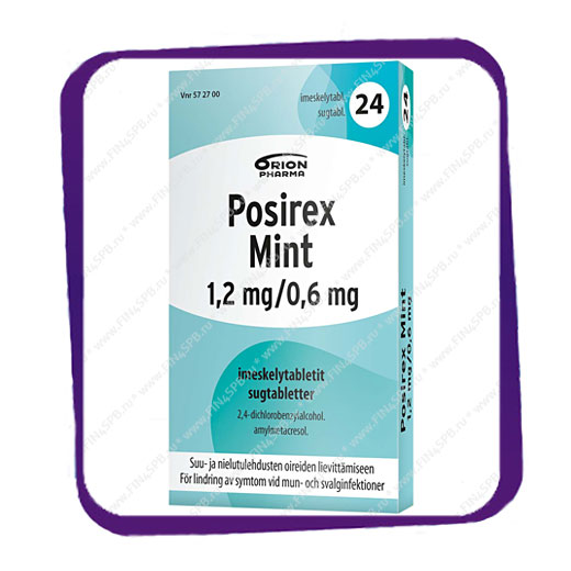 фото: Posirex Honey-Lemon 1,2/0,6 Mg (от боли в горле с ментолом) таблетки для рассасывания - 24 шт