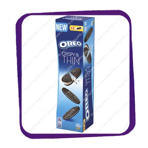 фото: Oreo - Crispy and Thin - Original 96g - тонкое хрустящее печенье с начинкой.