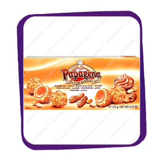 фото: Papagena - Waferballs - Peanut - 125g - вафельные шарики с арахисом