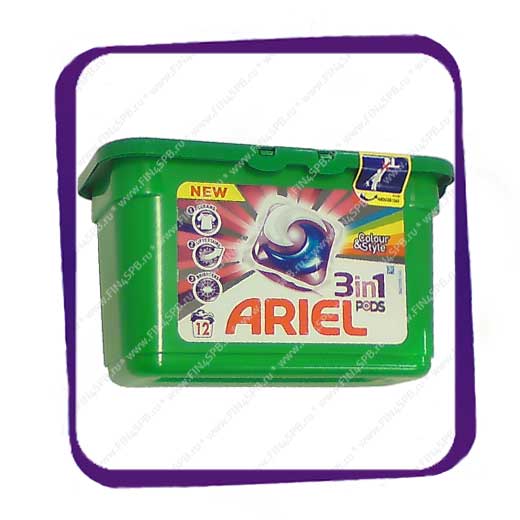 фото: Ariel Pods 3 in 1 - Color - 12 caps