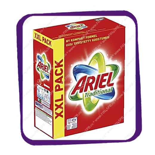 Snavs Absorbere Sammenlignelig Ariel Traditional XXL Pack - 4,615 kg - универсальный стиральный порошок |  Порошки для стирки белья | Купить в Санкт-Петербурге (СПб) товары из  Финляндии в интернет магазине.